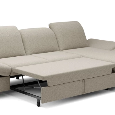 Rohová rozkládací sedací souprava BROCKVILE - latte, pravý roh