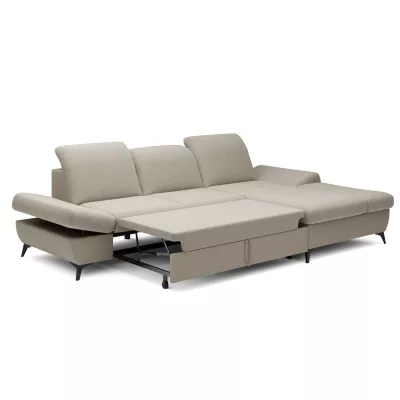 Rohová rozkládací sedací souprava BROCKVILE - latte, pravý roh