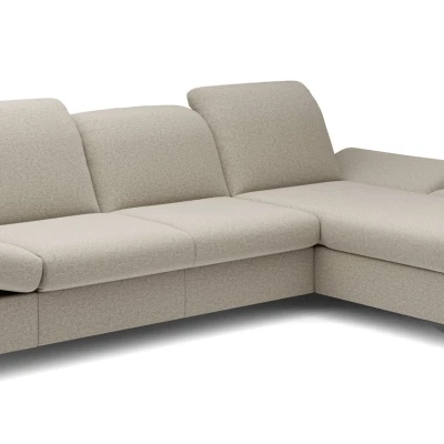 Rohová rozkládací sedací souprava BROCKVILE - latte, pravý roh