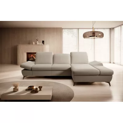 Rohová rozkládací sedací souprava BROCKVILE - latte, pravý roh