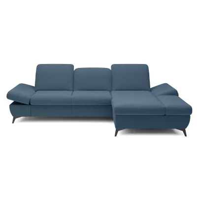 Rohová rozkládací sedací souprava BROCKVILE - modrá grafitová, pravý roh