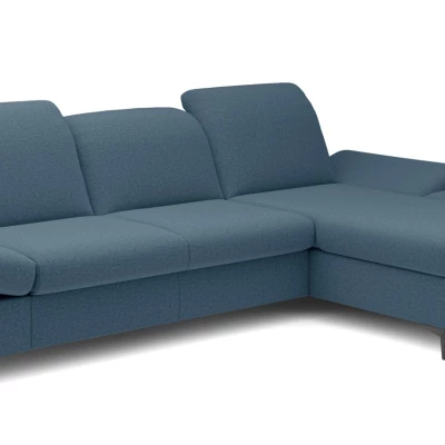 Rohová rozkládací sedací souprava BROCKVILE - modrá grafitová, pravý roh