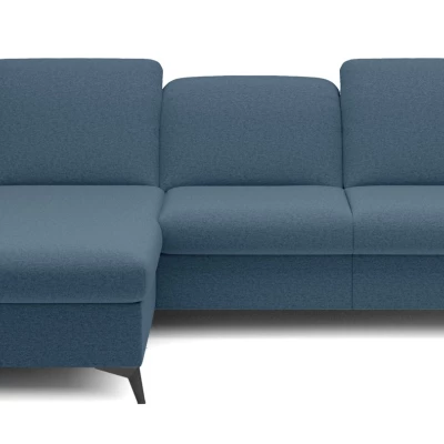 Rohová rozkládací sedací souprava BROCKVILE - modrá grafitová, levý roh