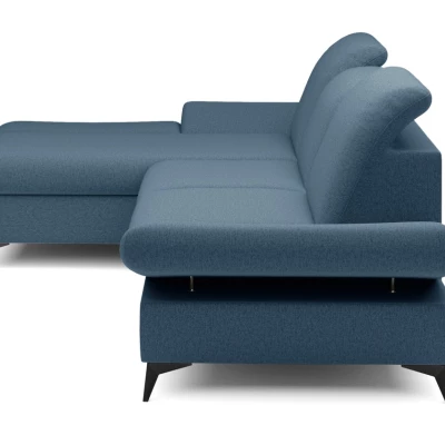 Rohová rozkládací sedací souprava BROCKVILE - modrá grafitová, levý roh