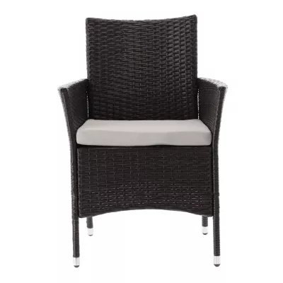 Velká ratanová zahradní sestava CHANEL - tmavě hnědá / béžová