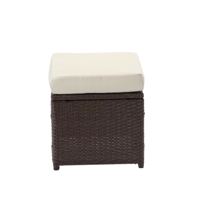 Ratanový zahradní nábytek CHANEL - hnědý / krémový