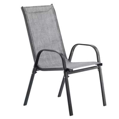 Kovová zahradní sestava ADRIANNA - šedá