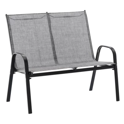 Kovová zahradní sestava ADRIANNA - šedá