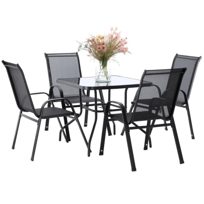 Sestava zahradního nábytku BELLA - černá