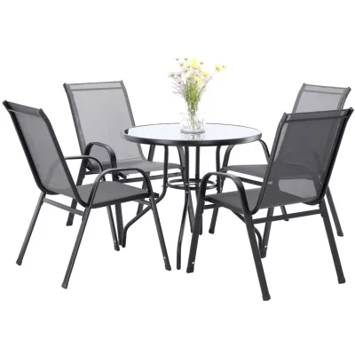 Sestava zahradního nábytku BELLA - šedá