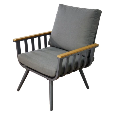 Sestava zahradního nábytku KARINE - šedá