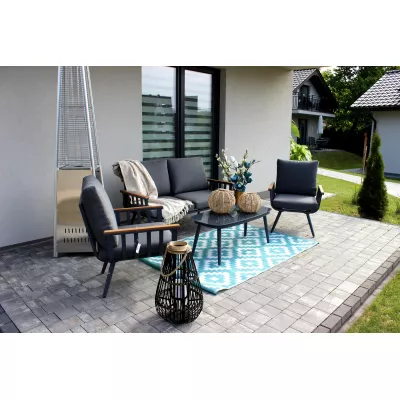 Sestava zahradního nábytku KARINE - šedá