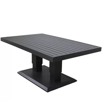 Velká zahradní rohová sestava KARINE - šedá