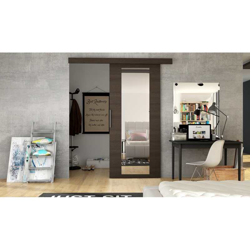 Posuvné dveře na stěnu ILAS IV. hnědé