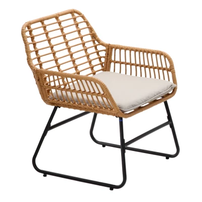 Zahradní set CHANEL - hnědý / černý / šedý