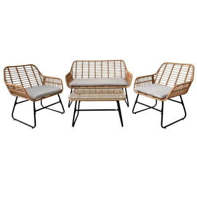 Velký zahradní set CHANEL - hnědý / černý / šedý