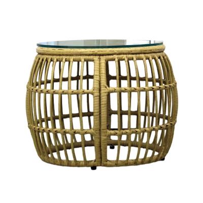 Sestava zahradního nábytku CHANEL - hnědá / černá / šedá