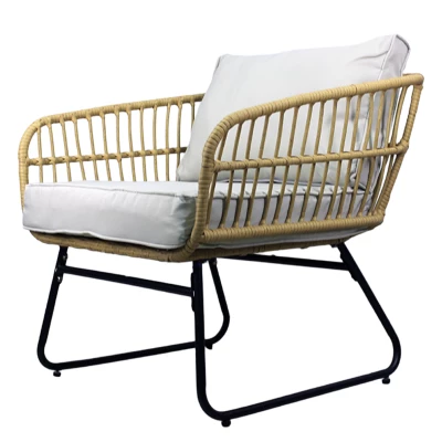 Sestava zahradního nábytku CHANEL - hnědá / černá / šedá