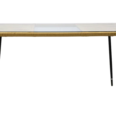 Jídelní zahradní sestava CHANEL - hnědá / černá