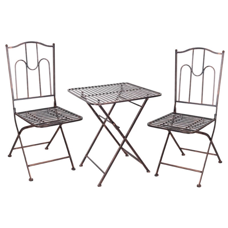 Sestava zahradního nábytku DALINDA - hnědá