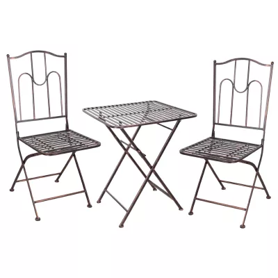 Sestava zahradního nábytku DALINDA - hnědá