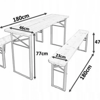 Pivní set LAIMA - borovice / zelený