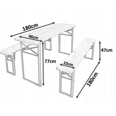 Pivní set LAIMA - borovice / zelený