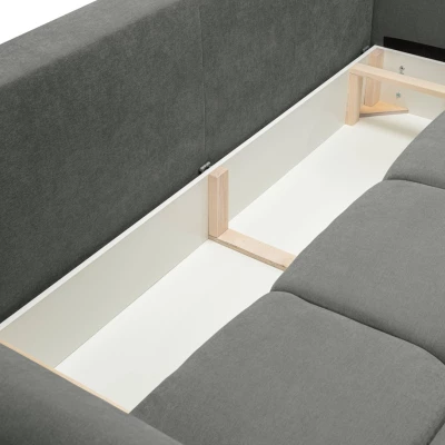 Dvojsedačka s úložným prostorem CANMORE - popelavá