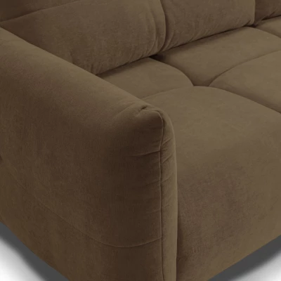 Dvojsedačka s úložným prostorem CANMORE - čokoládová