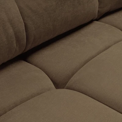 Dvojsedačka s úložným prostorem CANMORE - čokoládová