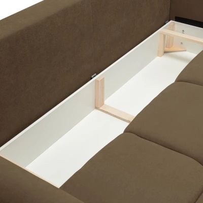 Dvojsedačka s úložným prostorem CANMORE - čokoládová