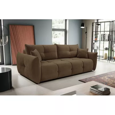 Dvojsedačka s úložným prostorem CANMORE - čokoládová