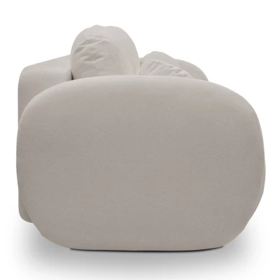 Rozkládací dvousedák s úložným prostorem COBOURG - světlý šedý 2