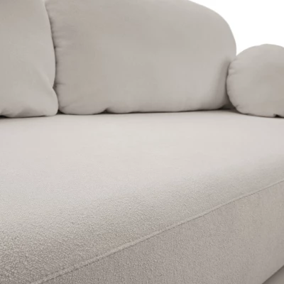 Rozkládací dvousedák s úložným prostorem COBOURG - světlý šedý 2