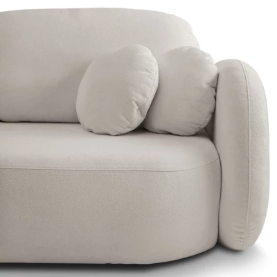 Rozkládací dvousedák s úložným prostorem COBOURG - světlý šedý 2