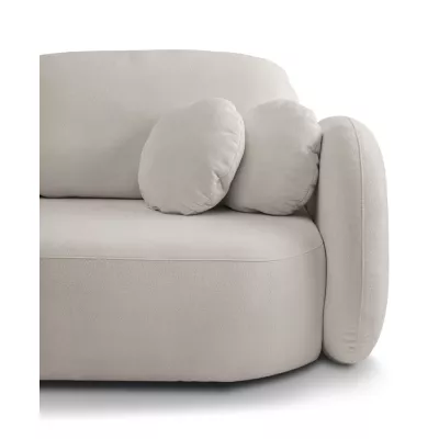 Rozkládací dvousedák s úložným prostorem COBOURG - světlý šedý 2