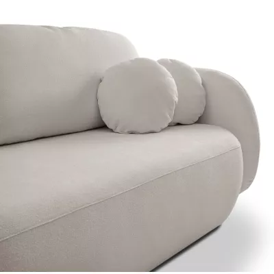 Rozkládací dvousedák s úložným prostorem COBOURG - světlý šedý 2