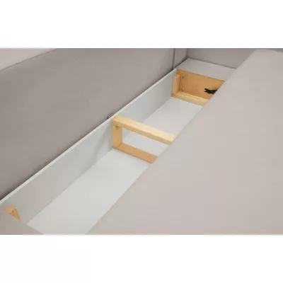 Rozkládací dvousedák s úložným prostorem COBOURG - světlý šedý 2