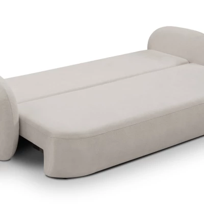 Rozkládací dvousedák s úložným prostorem COBOURG - světlý šedý 2