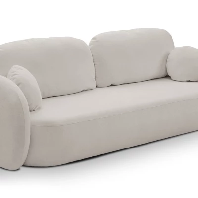 Rozkládací dvousedák s úložným prostorem COBOURG - světlý šedý 2