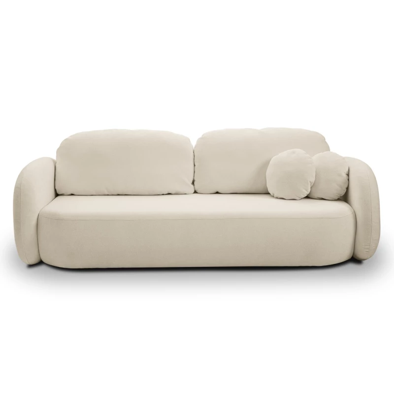 Rozkládací dvousedák s úložným prostorem COBOURG - ecru