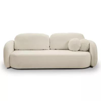 Rozkládací dvousedák s úložným prostorem COBOURG - ecru