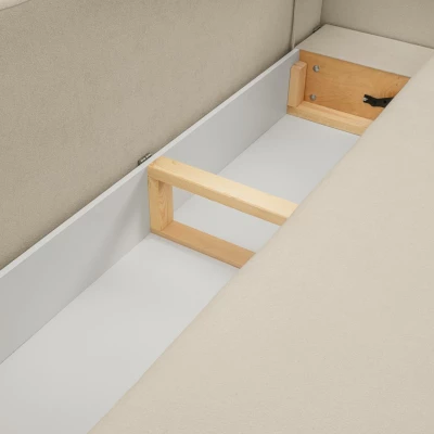 Rozkládací dvousedák s úložným prostorem COBOURG - ecru