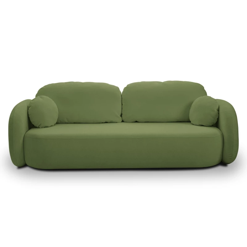 Rozkládací dvousedák s úložným prostorem COBOURG - zelený