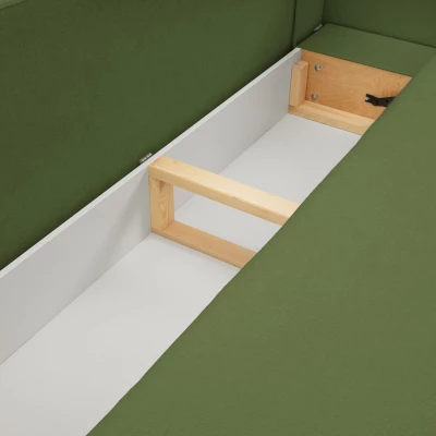 Rozkládací dvousedák s úložným prostorem COBOURG - zelený