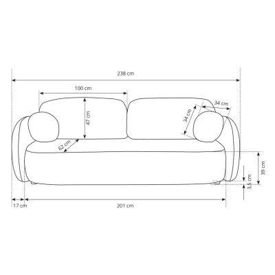 Rozkládací dvousedák s úložným prostorem COBOURG - zelený
