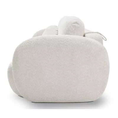 Rozkládací dvousedák s úložným prostorem COBOURG - světlý šedý 1