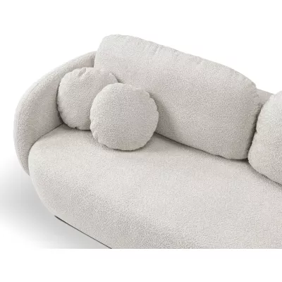 Rozkládací dvousedák s úložným prostorem COBOURG - světlý šedý 1