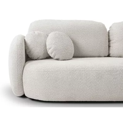 Rozkládací dvousedák s úložným prostorem COBOURG - světlý šedý 1