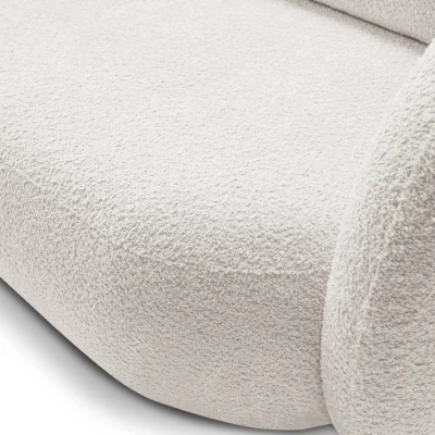 Rozkládací dvousedák s úložným prostorem COBOURG - světlý šedý 1